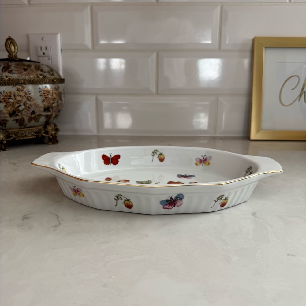 Vintage Ardalt Lenwile Japan Springtime Oven To Table Serving Dish #7123